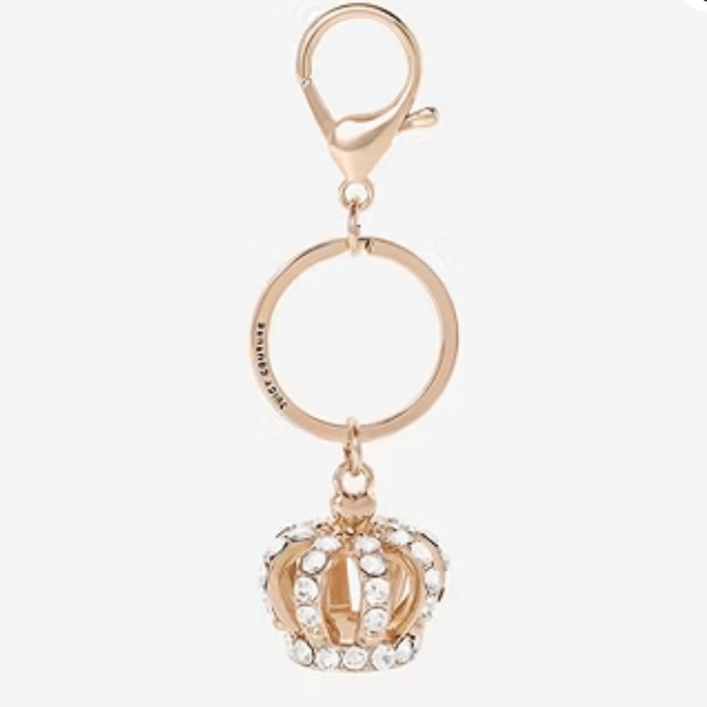 Juicy Couture Gold Crown Keychain
